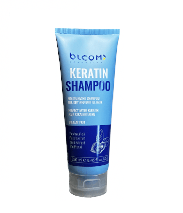 Шампунь BLOOM (ZOOM) Keratin Shampoo безсульфатний з кератином 250 мл, фото 2