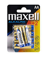 Батарейка MAXELL LR6 4+2PK BLIST 6шт (M-790230.04.CN) inc mus