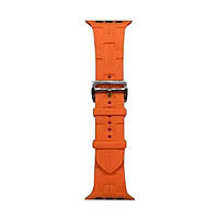 Ремінець для годинника Apple Watch Hermès 42/44/45/49mm 3.Orange inc mus