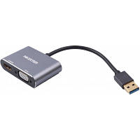 Переходник Maxxter USB to HDMI/VGA V-AM-HDMI-VGA JLK