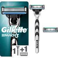 Бритва Gillette Mach3 с 2 сменными картриджами 7702018020706/7702018020676 JLK
