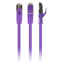 Патч-корд 0.5м S/FTP Cat 6A CU LSZH violet Cablexpert PP6A-LSZHCU-V-0.5M JLK