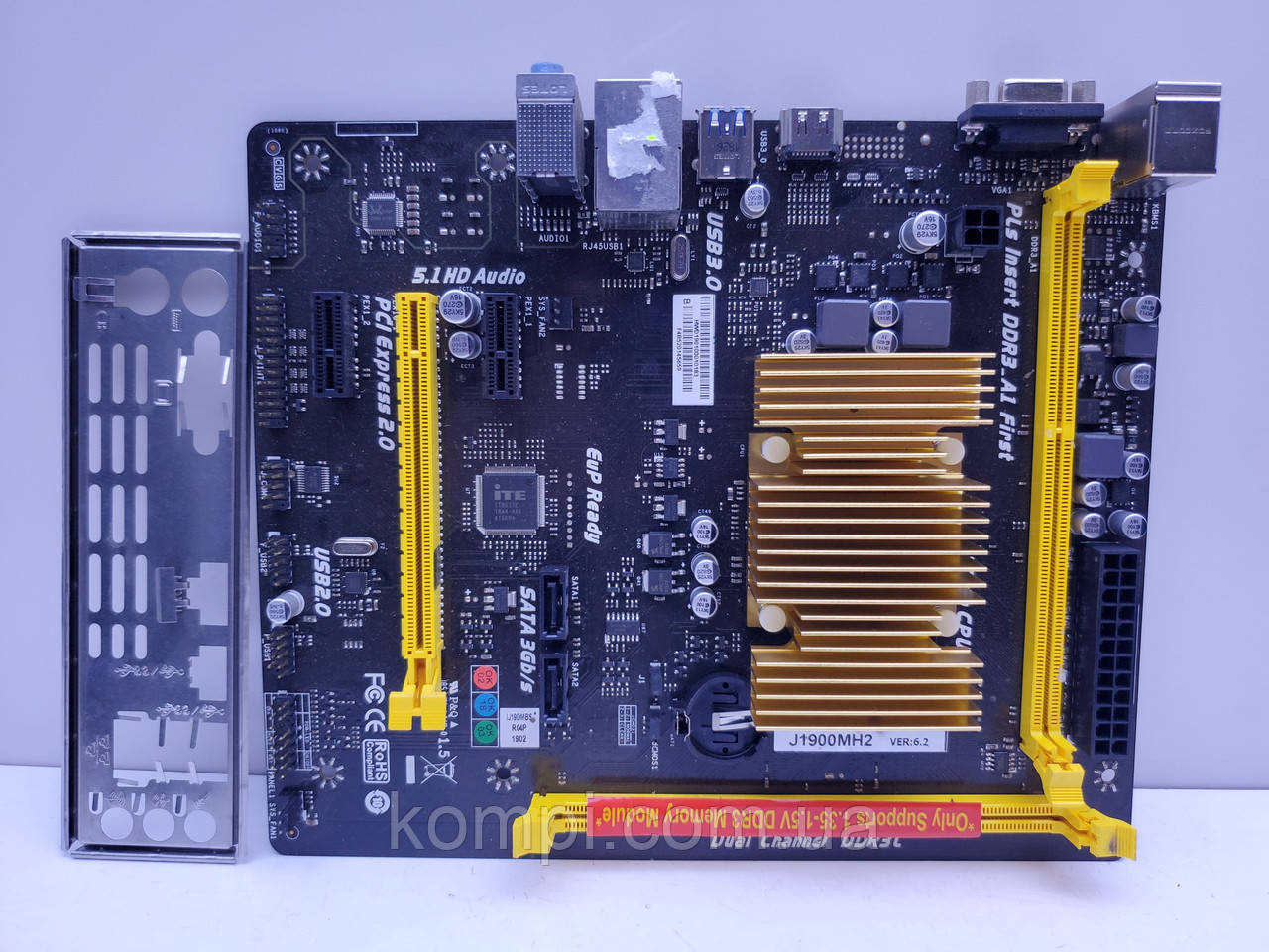 Материнська плата Biostar J1900NH2 (Celeron J1900 2.41 GHz), mini-ITX DDR3)
