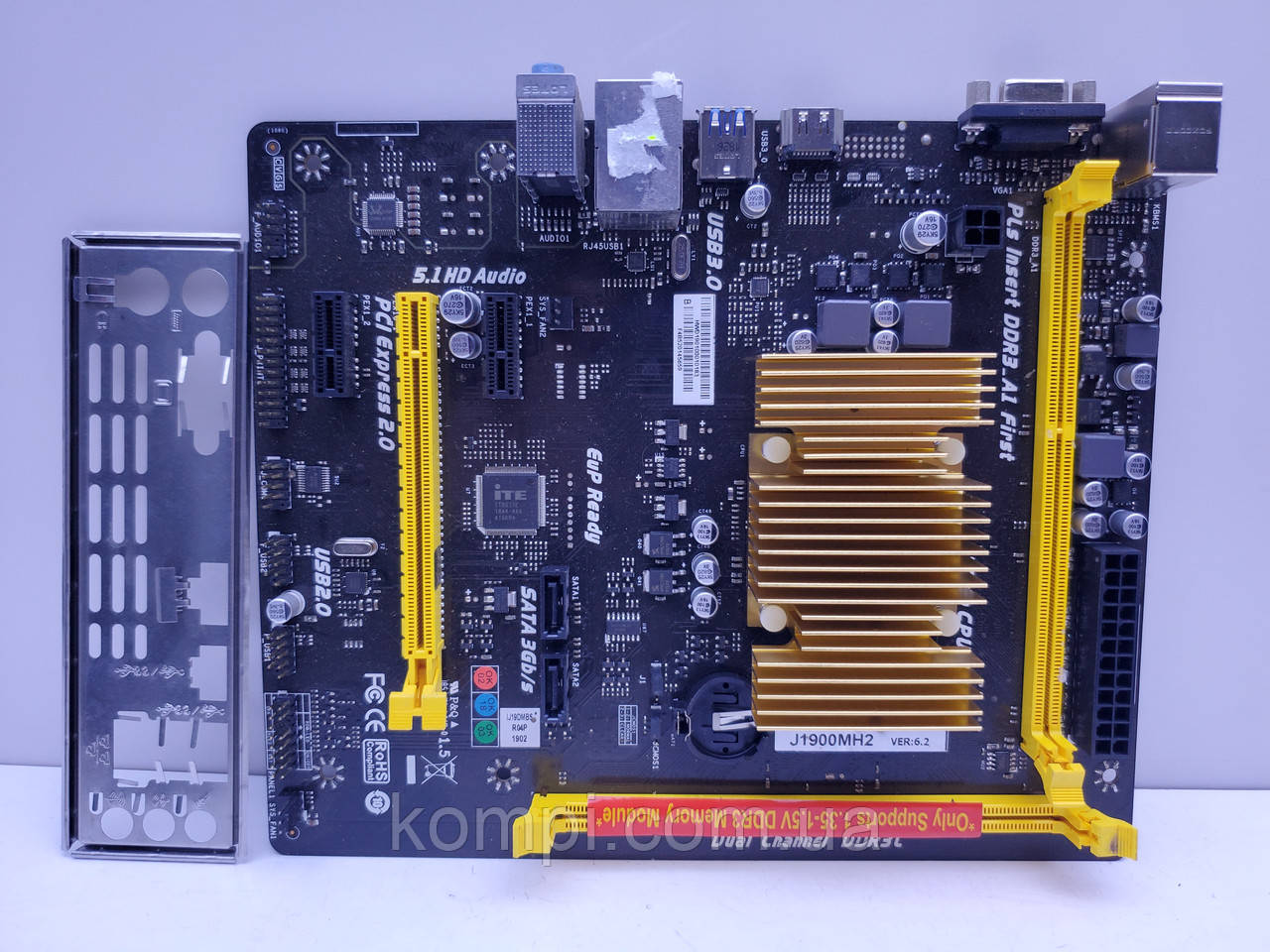 Материнська плата Biostar J1900MH2 (Celeron J1900 2.41 GHz), mini-ITX DDR3)