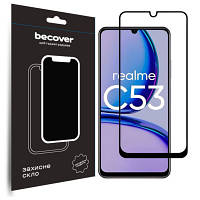 Стекло защитное BeCover Realme C53 Black 710105 JLK