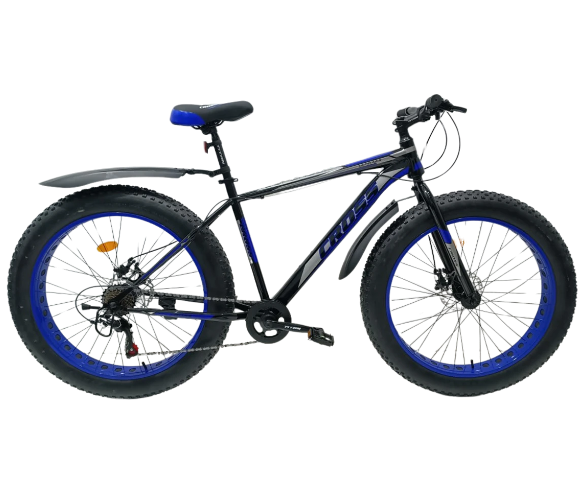 Велосипед 26*4,9" Defender 2024 Рама-19" black-blue