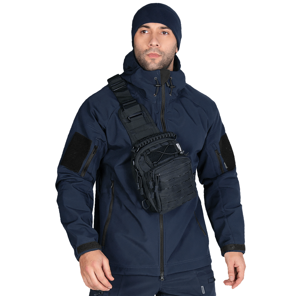Куртка тактична для поліції Stalker SoftShell Темно-синя