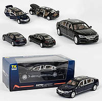 Машинка метал EL 7845 ТК Group М1:24 BMW 750, 2 цвета, свет, звук, открываются двери