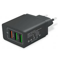 Зарядний пристрій XoKo 3 USB 5.1A QC-300-305-Black чорнийo