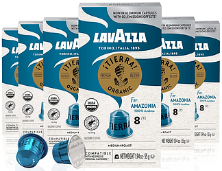 Nespresso Lavazza Tierra for Amazonia  100% Arabica Aluminium 10 капсул