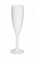 612073 Склянка для шампанского полікарбонат, 180 мл білий