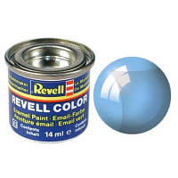 Аксесуари для збірних моделей Revell Фарба емальова 752. Блакитна прозора глянсова. 14 мл RVL-32752 JLK
