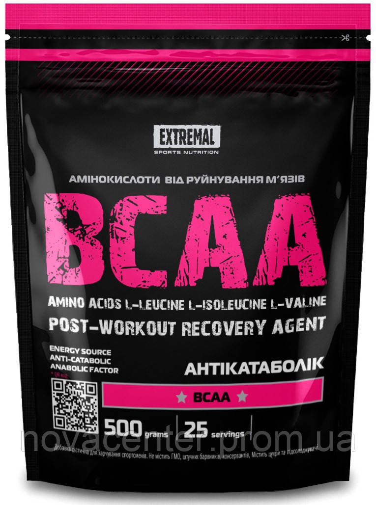 ВСАА аминокислоты 2 1 1 красный грейпфрут 500 г BCAA Extremal ВСАА для похудения для коктейле NC, код: 7561416 - фото 1 - id-p2191473149