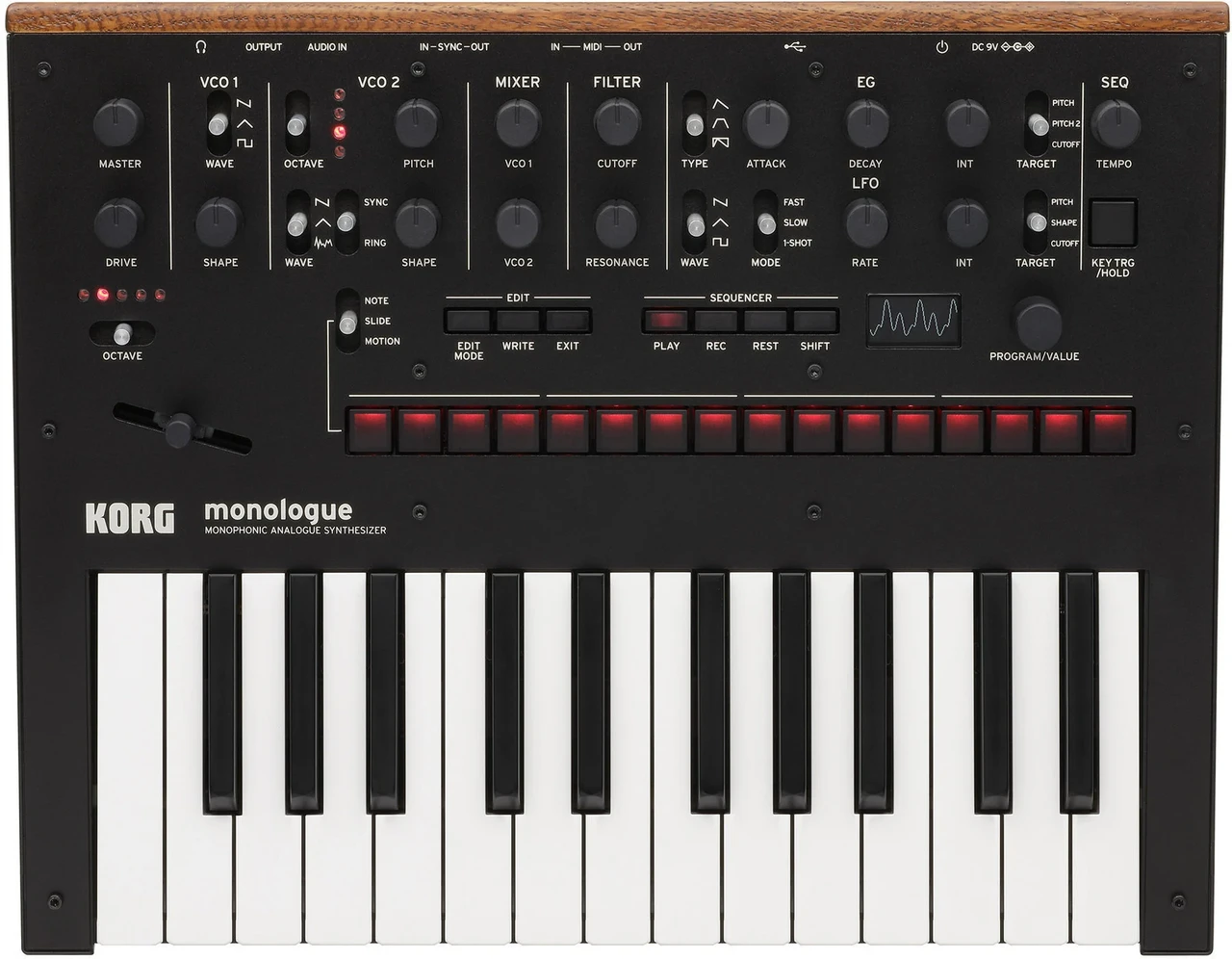 Аналоговий синтезатор Korg MONOLOGUE Black