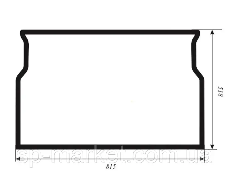 Скло лобове нижнє JCB 8040ZTS 827/80330