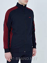 48,50,52. Темно-синя чоловіча кофта з якісного трикотажу двунитки, фото 2