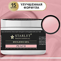 Моделирующий гель для наращивания ногтей Starlet Professional Builder Gel 15 мл - peach