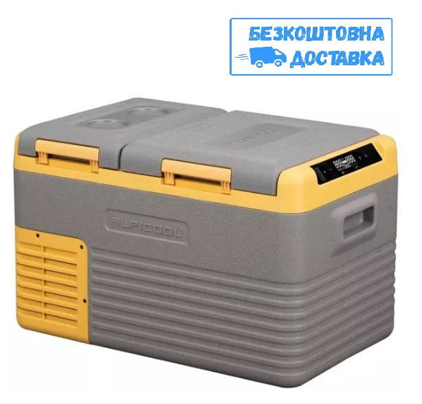 Компресорний автохолодильник Alpicool CLS35 (25 літрів). Двокамерний. До -20℃, живлення 12, 24, 220 вольт, фото 1