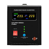 ДБЖ LogicPower LPY-PSW-1000VA+ (700Вт) 10A/20A з правильною синусоїдою 12V