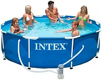 Каркасный Бассейн Intex Бассейн с насосом 366х76 см Семейный 6503л с фильтром 4315