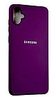 Чохол силіконовий для Samsung A05 (A055) Silicone Case Full (Виноградний), фото 3