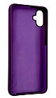 Чохол силіконовий для Samsung A05 (A055) Silicone Case Full (Виноградний), фото 4