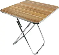 Квадратний складаний стіл Supretto 80х80х70 см Коричневий
