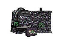 Шкільний набір Yes Minecraft S-52 Ergo (рюкзак+пенал+сумка) 36 х 28 х 13 см, 13 л (559570) 115-130 см