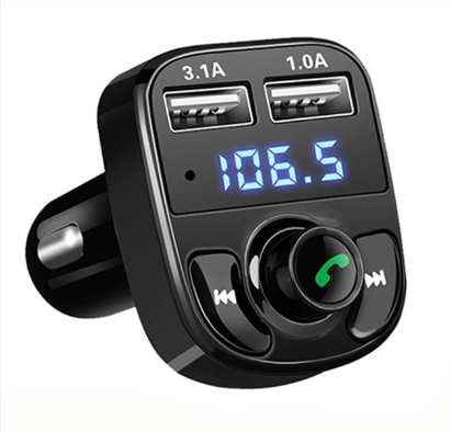 FM трансмітер Car X8 ФМ модулятор в авто Bluetooth 2х USB