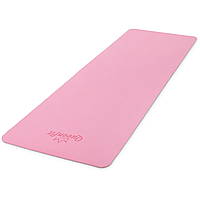Коврик (мат) для фитнеса и йоги Queenfit Premium TPE 0,5см розовый o