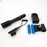 Тактический светодиодный подствольный фонарь на 2 аккумулятора Bailong BL-Q2804-T6, OW-239 тактический ручной