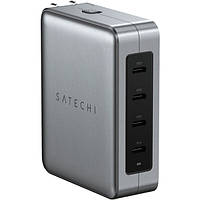 Адаптер питания для телефона Satechi 145W USB-C 4-Port GaN Travel Charger Space Gray (ST-W145GTM)