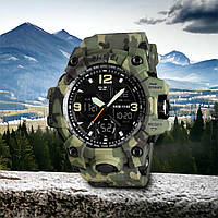 Часы спортивные SKMEI 1155BCMGN GREEN CAMO | Военные тактические часы | Мужские MW-857 армейские водостойкие