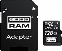 Карта памяти GoodRam microSDXC 128GB Class 10 UHS I (M1AA-1280R12) + SD адаптер (6469817) TP, код: 1859583