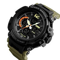 Наручные часы для военных SKMEI 1343KH KHAKI, Часы для военнослужащих, Модные CP-955 мужские часы