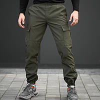 Повседневные мужские штаны "Hope" Intruder хаки / Спортивные штаны с карманами / Весенние брюки для парней