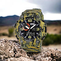 Водонепроницаемые мужские часы SKMEI 1520CMGN / Наручные часы для военных / Часы JK-313 для военнослужащих