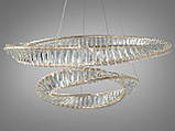 Кришталева світлодіодна люстра 548/800+500G, фото 3