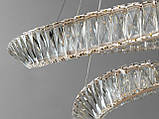 Кришталева світлодіодна люстра 548/800+500G, фото 4