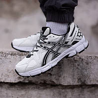 Чоловічі кросівки спортивні Asics Gel-Kahana 8 White Black асикс гель кахана 8 белые с черным