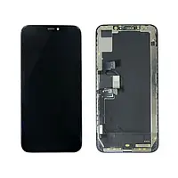 Дисплей Apple iPhone XS Max в сборе с сенсором и рамкой black (оригинал пер) А +