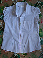Сорочка рубашка біла белая блузка next school 122 7 шкільна форма