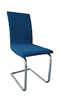 Чохол на стілець зі спинкою натяжний Єврочохол Квадратики (чохли на стільці стрейч). Накидка на стільці