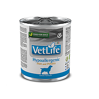 Вологий корм для собак, які страждають на харчову алергію з рибою та картоплею Farmina VetLife Hypoallergenic 300г