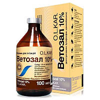 Розчин Ветозал 10% стимулювальний і загальнозміцнювальний засіб 100 мл OLKAR