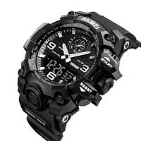 Часы мужские спортивные SKMEI 1586BK BLACK / Наручные часы для военных / Мужские PH-768 тактические часы