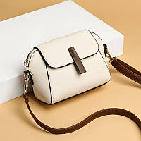 Маленькая женская сумочка белая, сумка мини квадратная