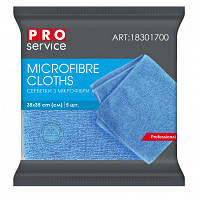 Салфетки для уборки PRO service Standard из микрофибры Синие 5 шт. 4820048483704 MNB