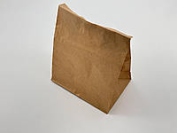 Паперовий крафтовий пакет без ручок пакувальний 190 × 135 × 250 мм