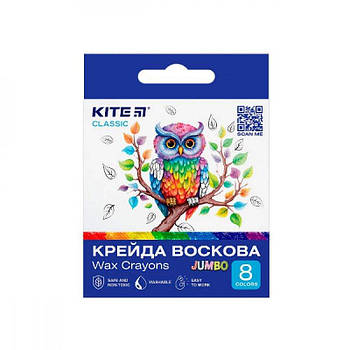 Крейда воскова 8 кольорів Kite Classic Jumbo K-076 639203